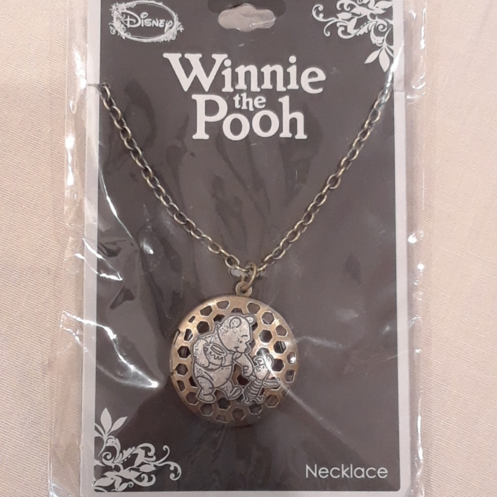Pooh Honeycomb Locket Necklace